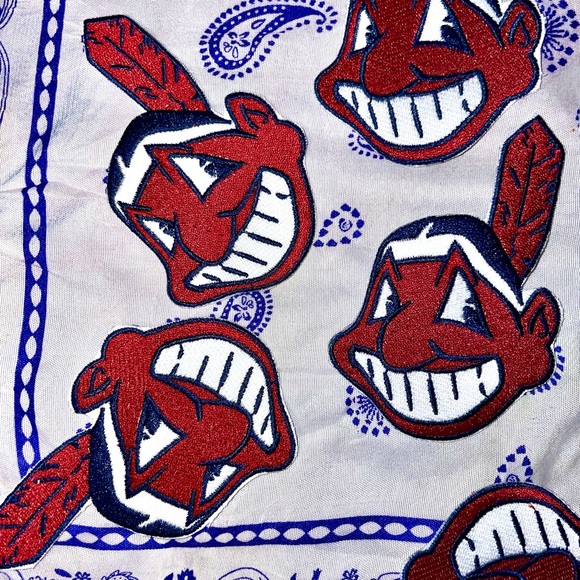 Cleveland Indians Chief Wahoo Iron On patch Vintage RARE MLB - Picture 3 of 6